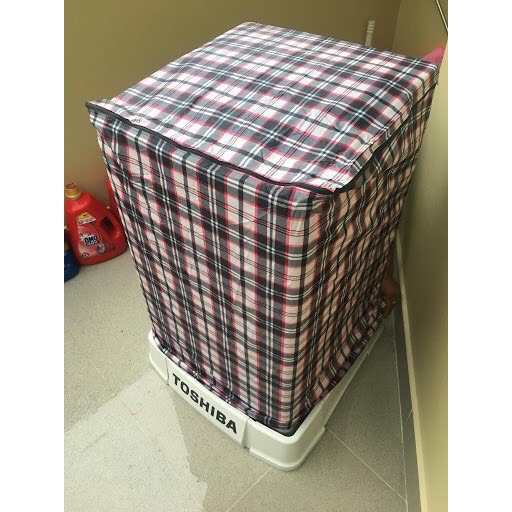 Hình ảnh Áo phủ  máy giặt cửa trên  cho máy từ 6 - 15 kg, vải dù siêu bền ,dày chống thấm nước ,chống bụi , bảo vệ máy trong mùa mưa nắng 
