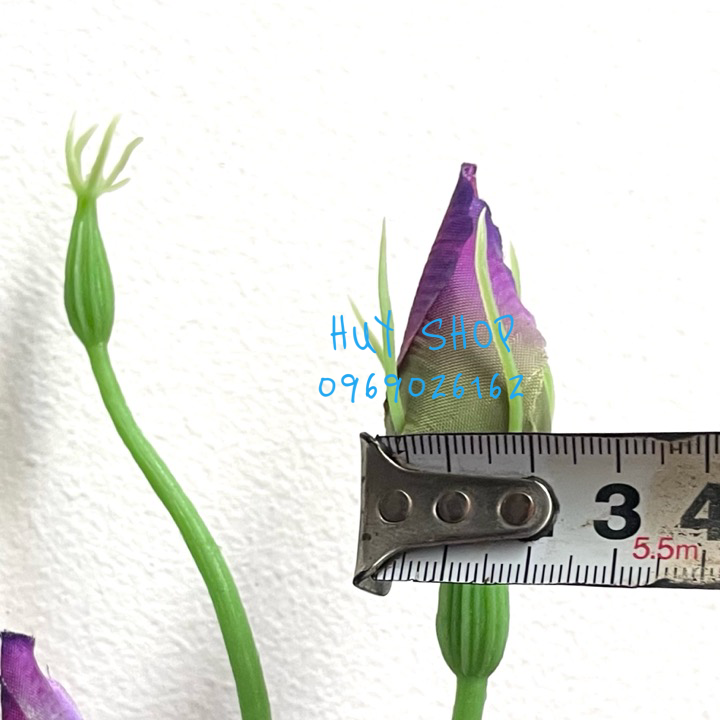 Cành Hoa CÁT TƯỜNG 4 bông 3 nụ Vải cao cấp trang trí nhà cửa