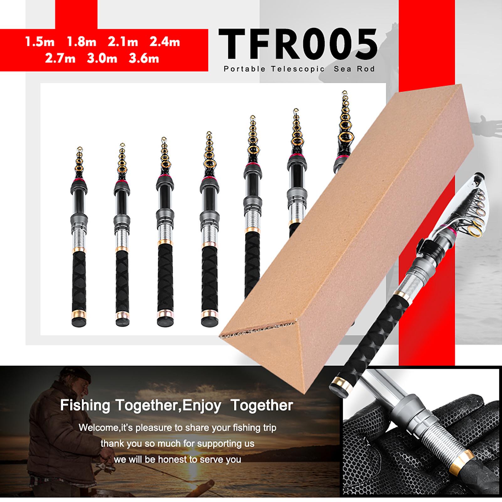 Cần câu cá cầm tay TFR005 siêu nhẹ bằng sợi carbon