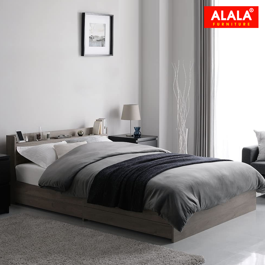 Giường ngủ ALALA1033 gỗ HMR chống nước - www.ALALA.VN - 0939.622220