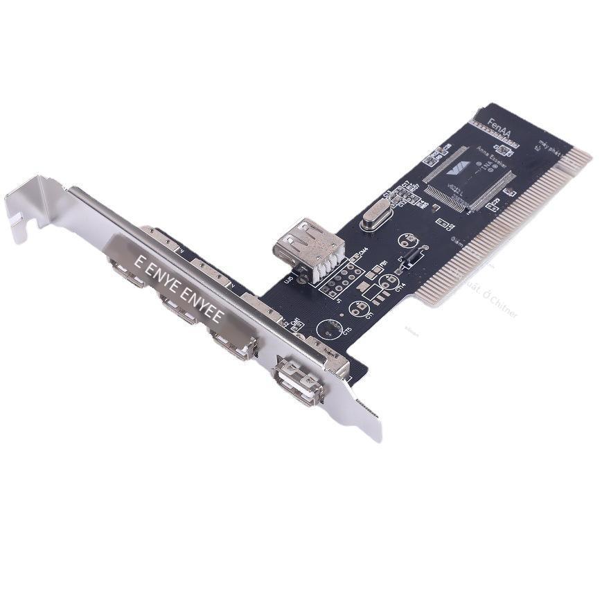 Giá thấp nhất PCI sang USB 2.0 plug-and-play drive-free desktop tích hợp thẻ chuyển 4+1 Thẻ mở rộng USB