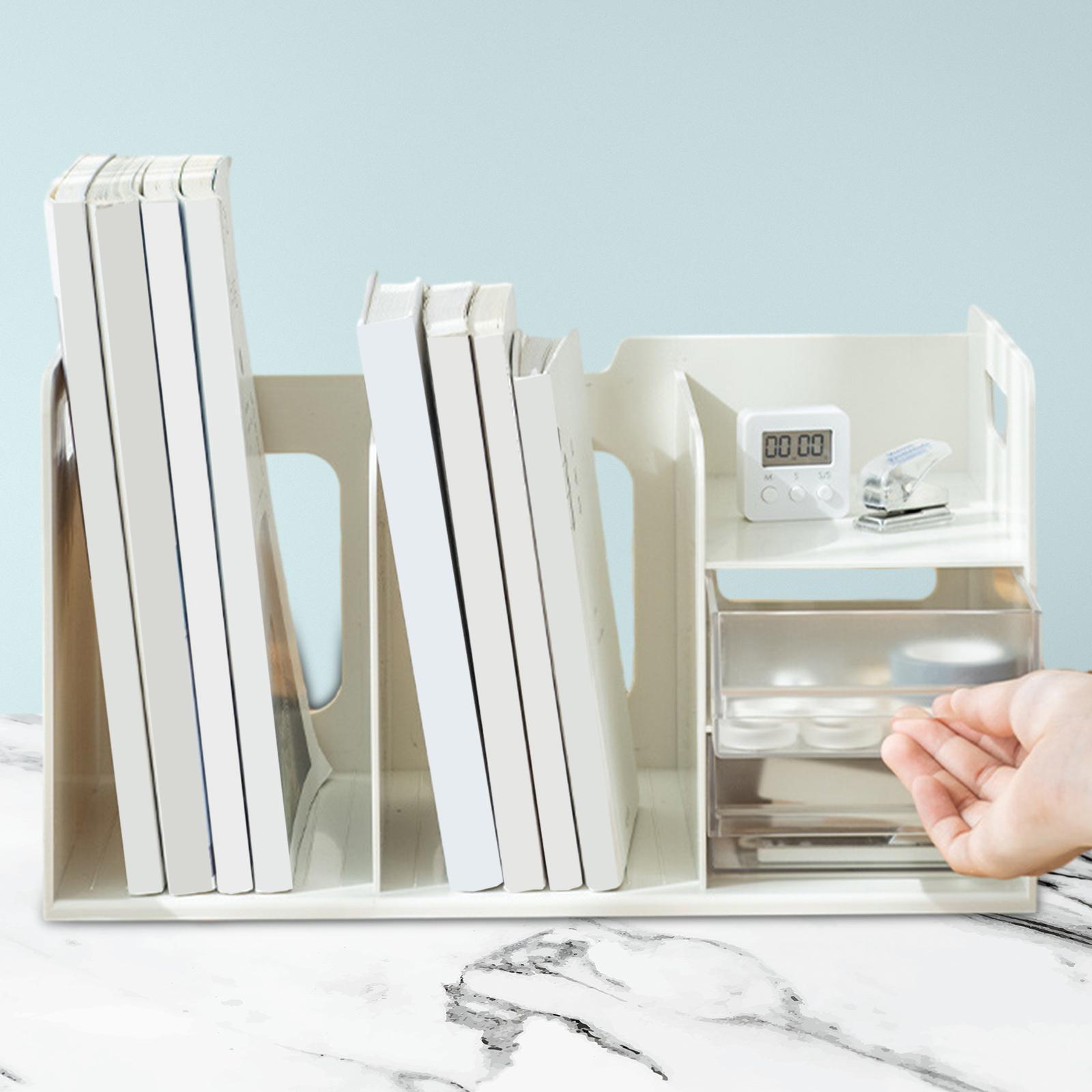 Kids Bookcase Book Shelf Portable Desktop Bookshelf for Pencil Ruler Pencils