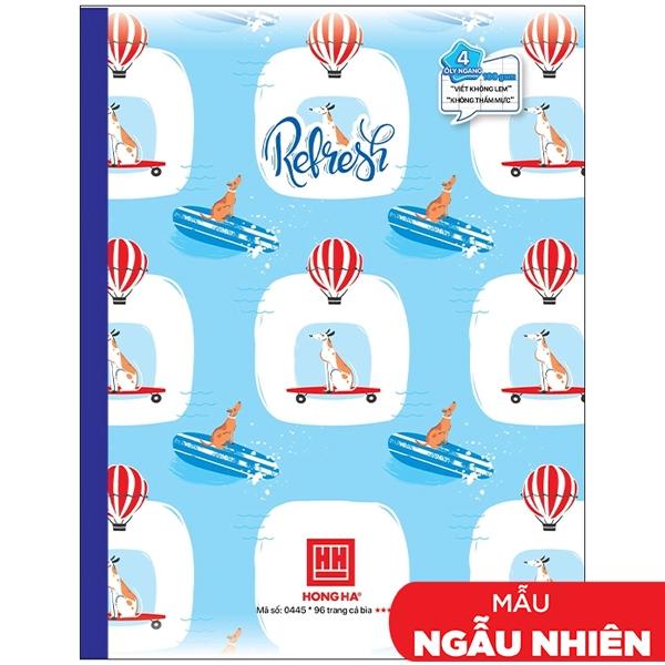 Vở 4 Ly Ngang 96 Trang 100gsm Class Refesh - Hồng Hà 0445 (Mẫu Màu Giao Ngẫu Nhiên)