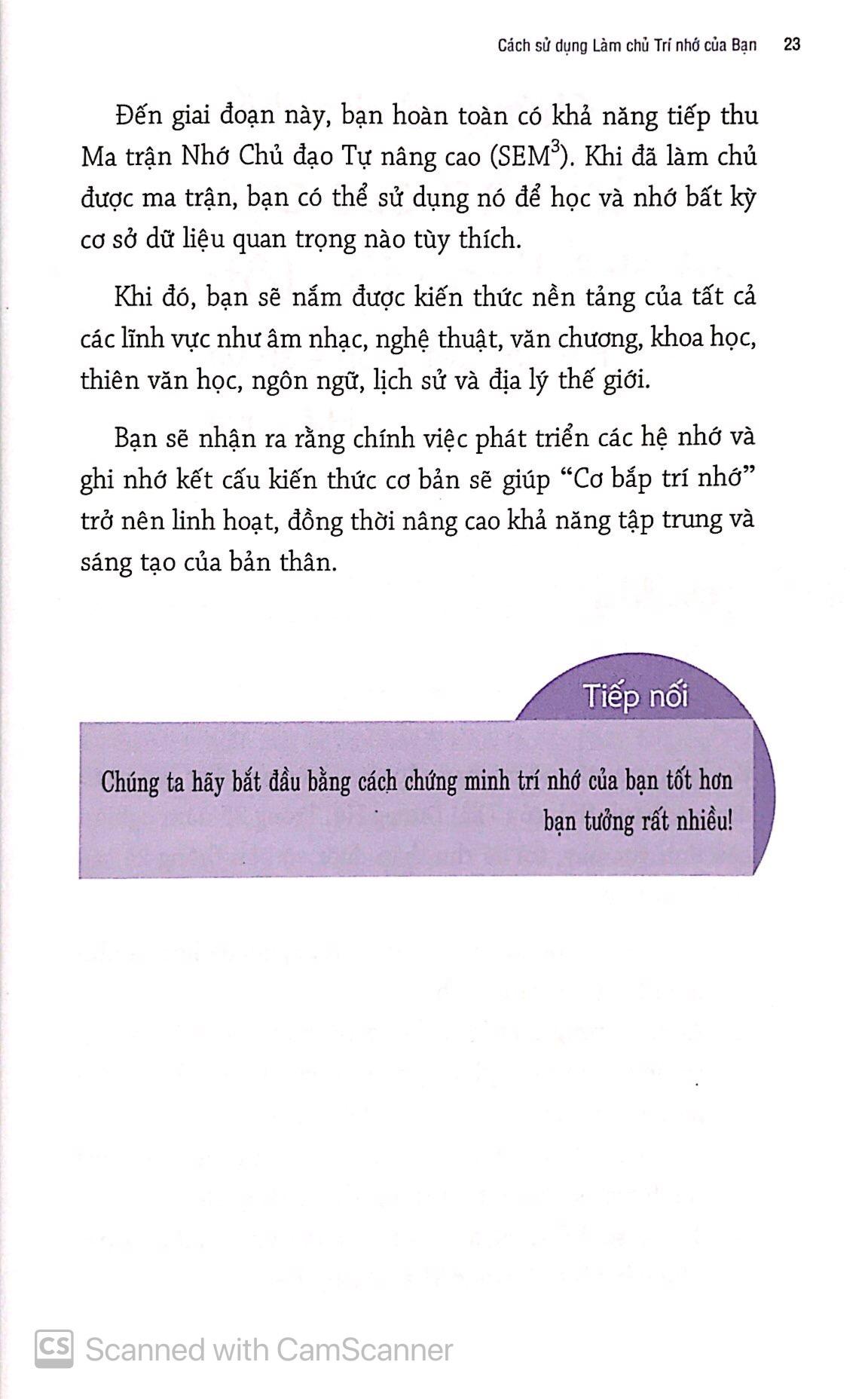 Làm Chủ Trí Nhớ Của Bạn (Tái Bản 2019)