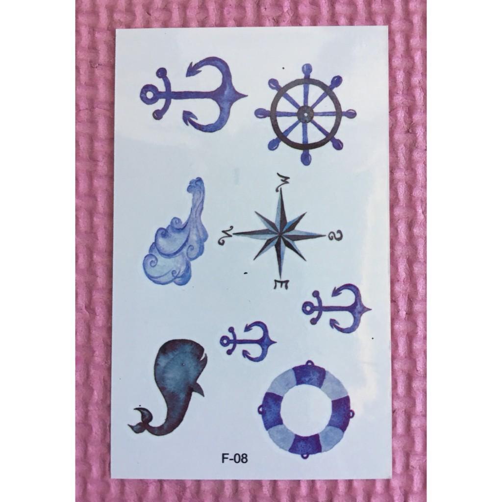 Combo 10 tấm xăm dán tatoo được chọn mẫu-s91 squishyshop664