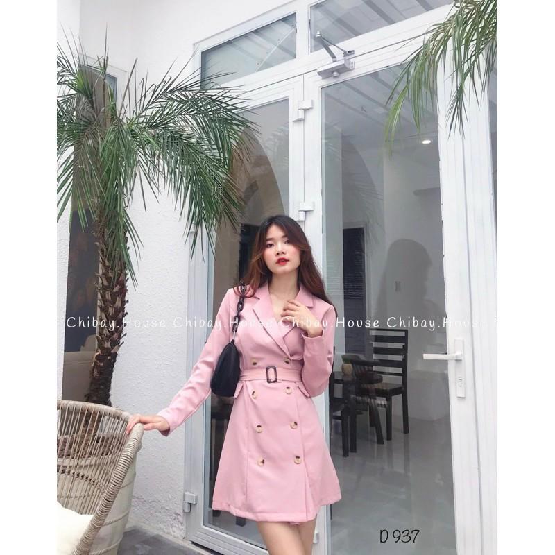 Đầm cổ vest ( hình thật shop chụp, đổi trả nếu không giống hình )