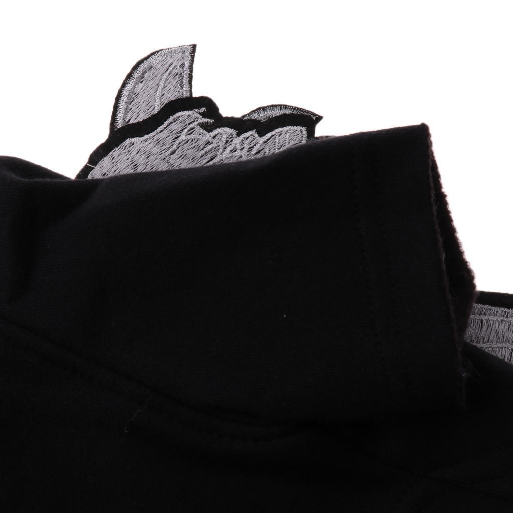 Angel Wings Pet Dog Cat Cotton Clothes Coat Autumn Winter Apparel Black S
