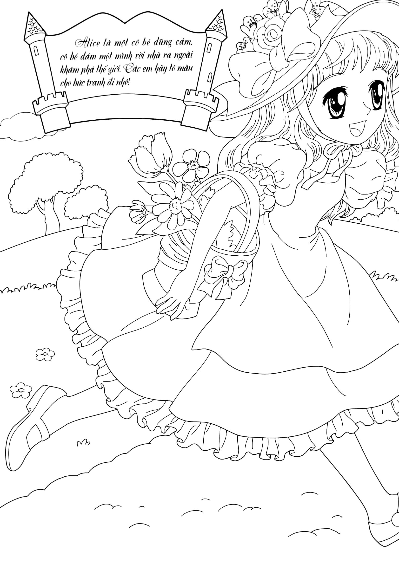 Tô Màu Công Chúa - Alice Lạc Vào Xứ Sở Diệu Kỳ