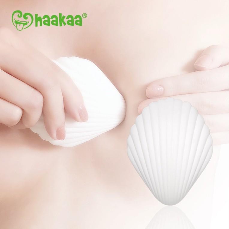 Máy thông tắc tia sữa hình vỏ sò Haakaa. Massage ngực, thông tắc tia sữa tại nhà, dễ dàng, hiệu quả, nhanh chóng