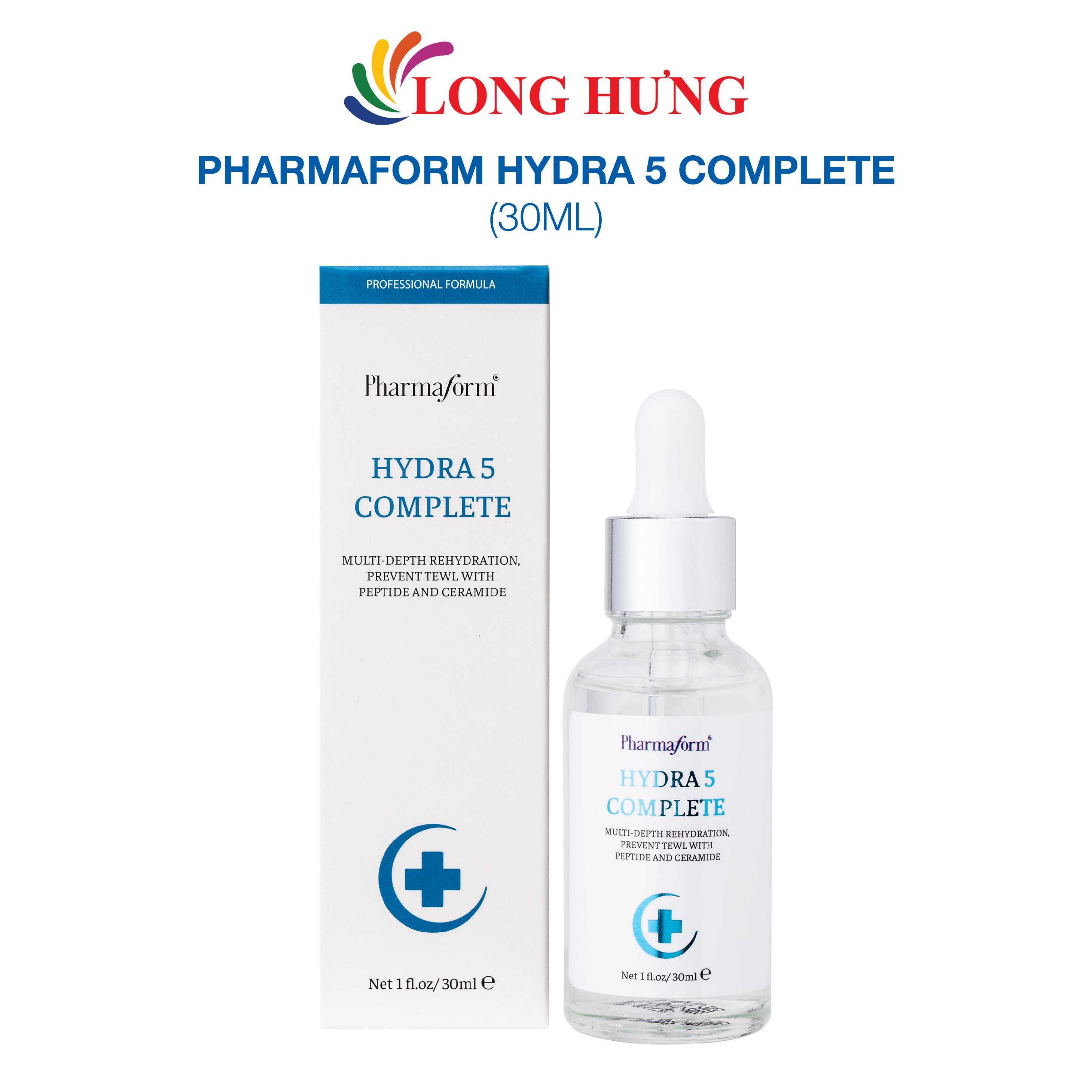 Tinh chất dưỡng ẩm Pharmaform Hydra 5 Complete (30ml) - Hàng chính hãng