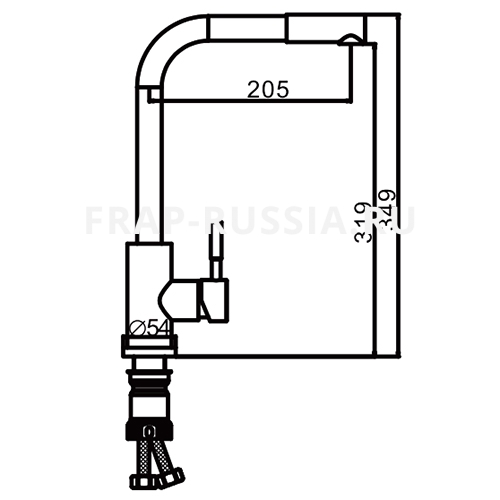 Vòi rửa bát Frap F60899 chính hãng Nga