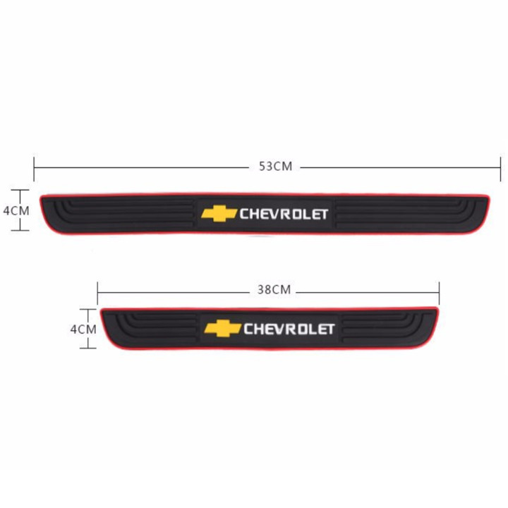 Bộ 4 miếng nẹp bước chân chống trơn trượt, trày xước xe ô tô, xe hơi cao cấp