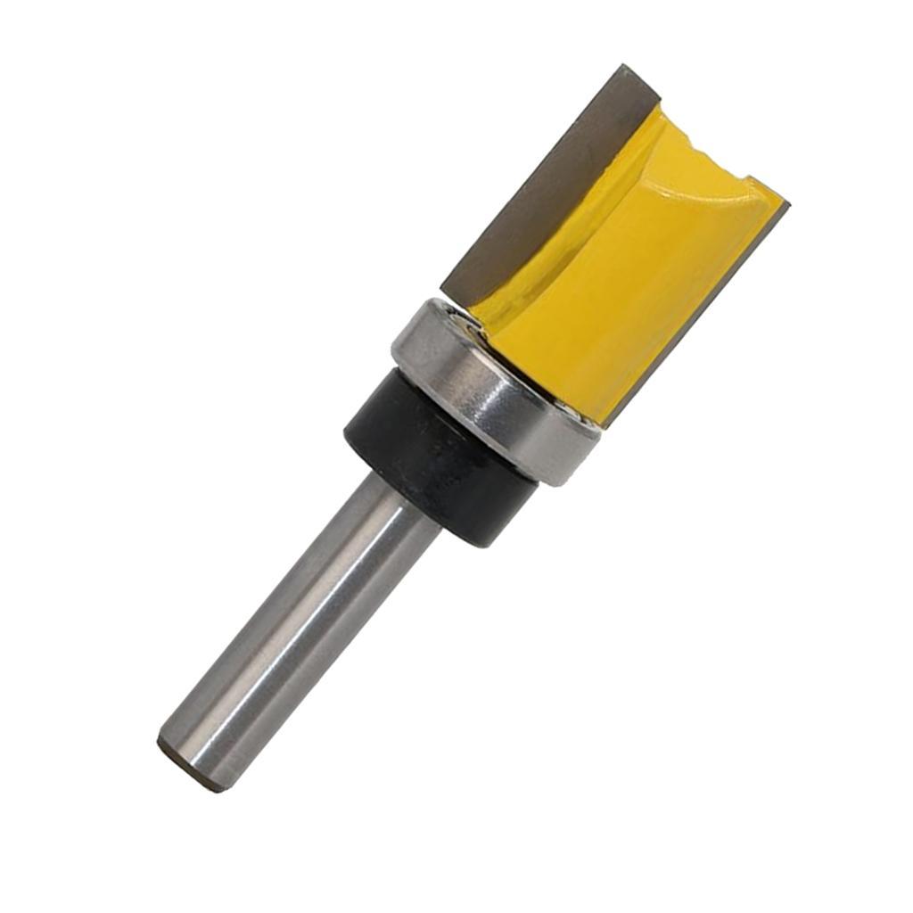 2Pcs 8mm Shank Router Bit Flush Trim Router Bit 3/4" Cutting Dia