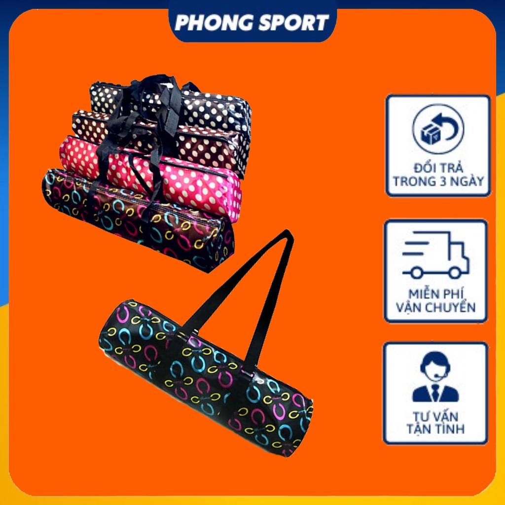 TÚI ĐỰNG THẢM YOGA VẢI DÙ HOA VĂN KHÓA KÉO CHỐNG NƯỚC hàng cao cấp FREESHIP