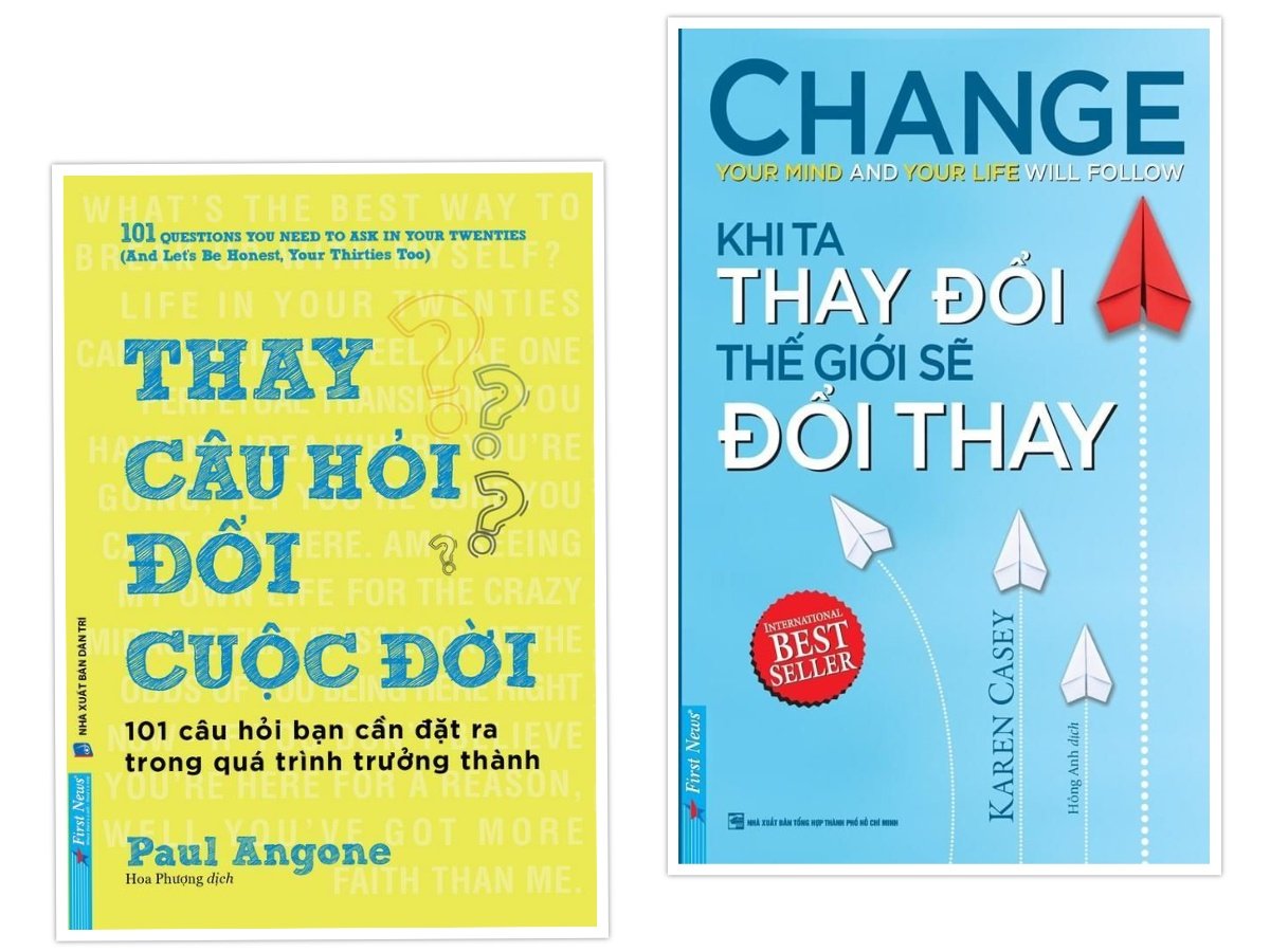 Combo Thay Câu Hỏi Đổi Cuộc Đời (54594) + Khi Ta Thay Đổi Thế Giới Sẽ Đổi Thay (47893)