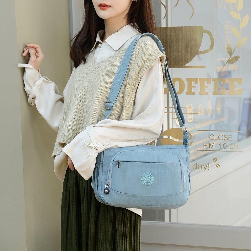 Năm 2021 Thời Trang Nữ Đeo Vai Túi Nylon Oxford Chống Nước Siêu Nhẹ Dây Kéo Gói Dung Lượng Lớn Du Lịch Túi Đeo Chéo