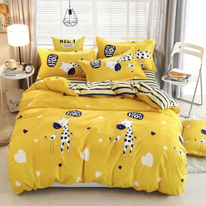 Bộ chăn ga gối Cotton cao cấp 1m6x2m MNT107