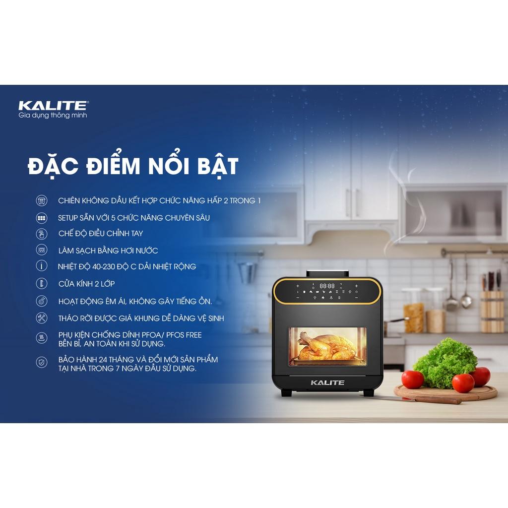 NỒI CHIÊN HƠI NƯỚC KALITE STEAM PRO DUNG TÍCH 15 LIT