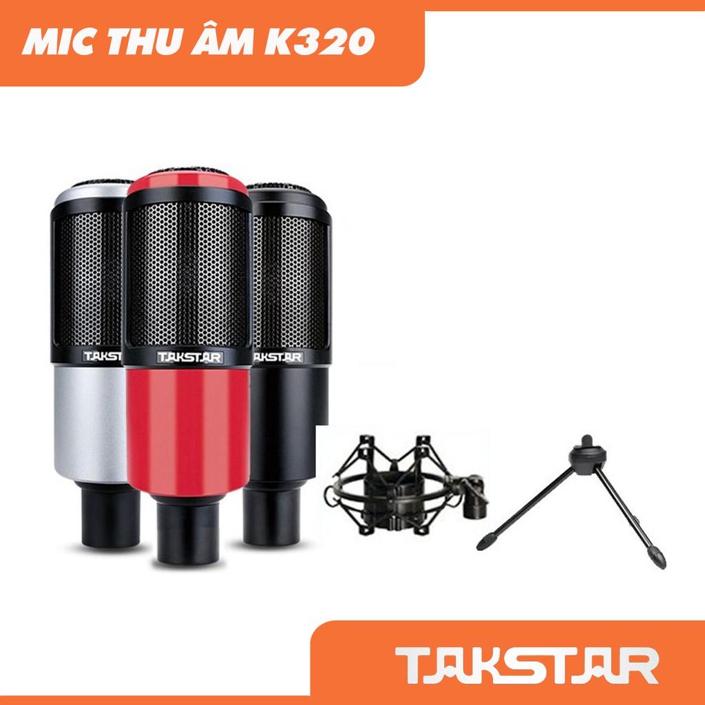 Micro thu âm TAKSTAR PC K-320, mic livestream, mic hát karaoke chính hãng TAKSTAR