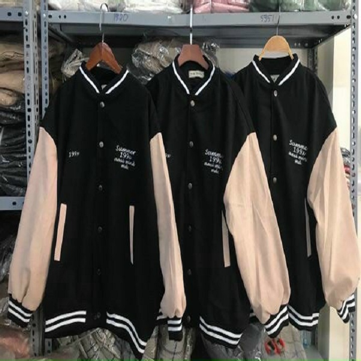 Áo khoác cardigan Summer Hàn Quốc nỉ bông cao cấp phối màu cực - Form rộng Unisex Ulzzang Nam Nữ Couple đều mặc được - Áo bomber Cardigan