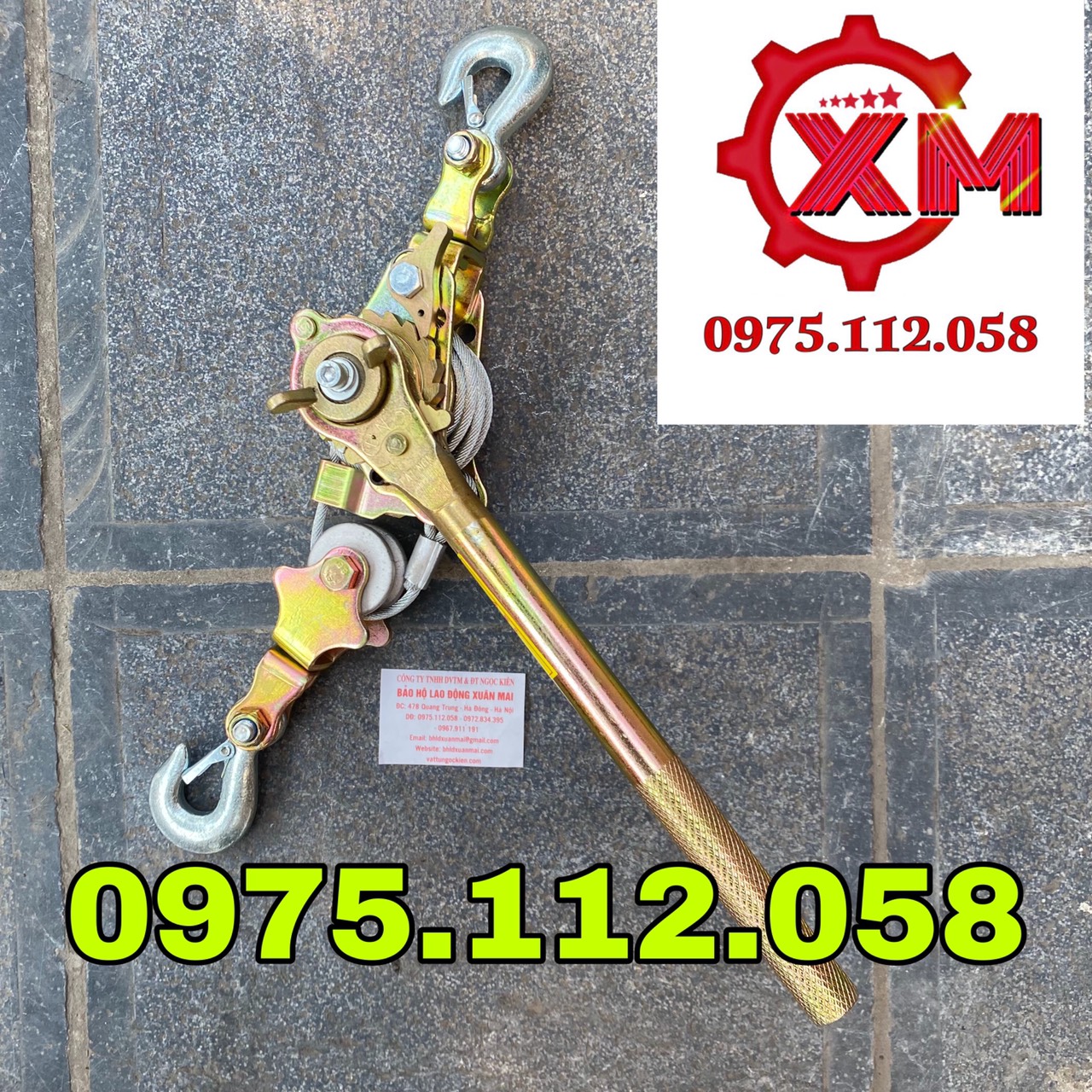 Pa lang lắc cáp NGK 1 tấn - palang lắc tay