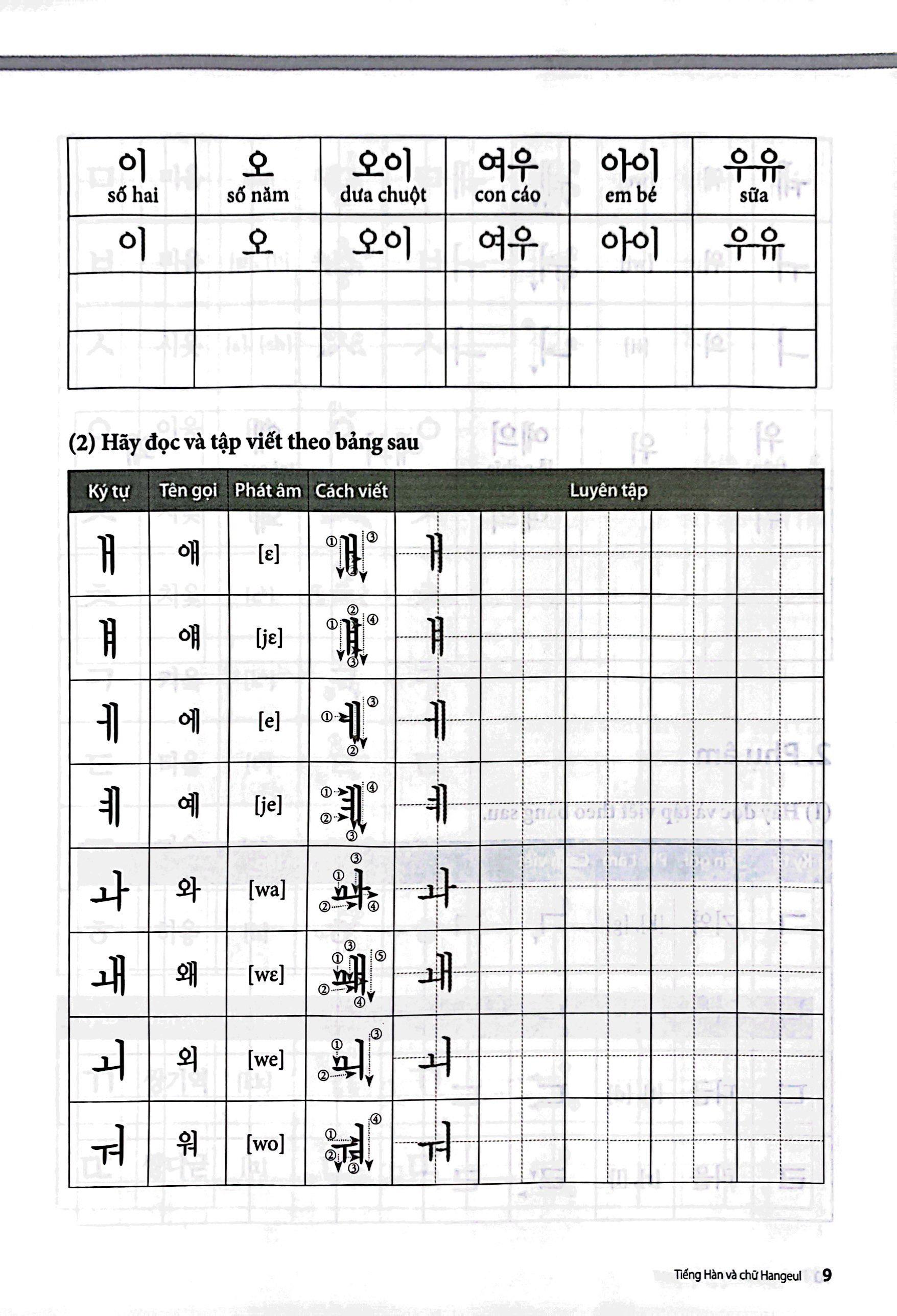 Tiếng Hàn Tổng Hợp Dành Cho Người Việt Nam - Sơ Cấp 1 - Sách Bài Tập (Tái Bản 2023)