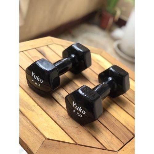 Tạ tay 1KG , 2KG Tạ đơn lõi gang đặc bọc cao su cao cấp 1 KG 2 KG bền tốt tập gym yoga thể dục tại nhà