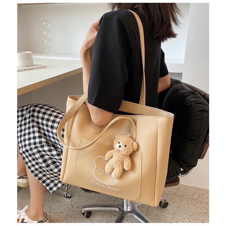 Túi xách đeo vai nữ đẹp đi chơi phong cách thời trang hàn quốc giá rẻ dễ thương cute DC262 (Tặng kèm gấu)
