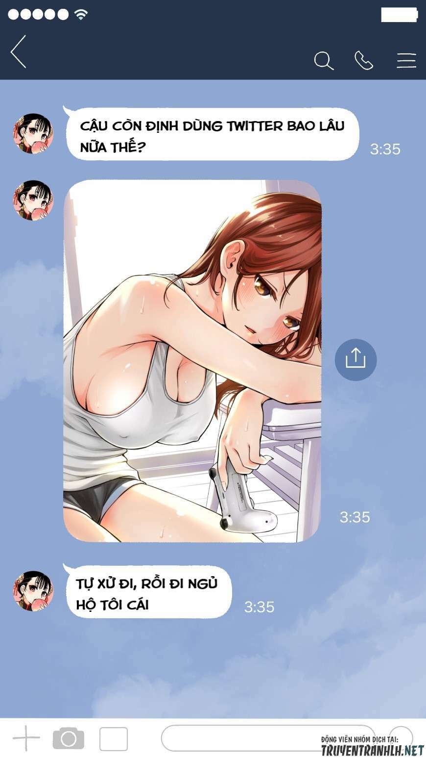 nhỏ kouhai cứ báo cáo màu sắc cho tôi mỗi sáng chapter 12.5 3