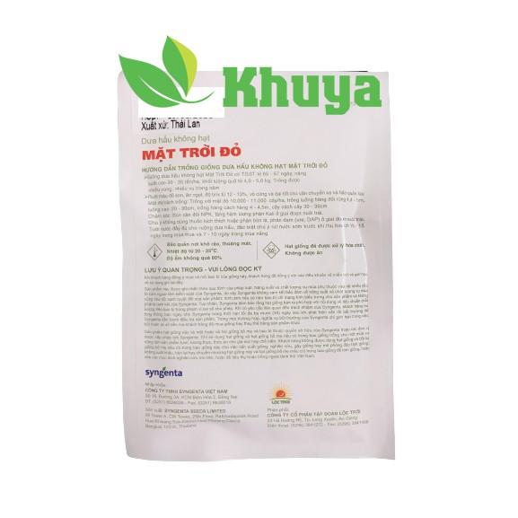 Hạt giống Dưa hấu không hạt Mặt Trời Đỏ 500h