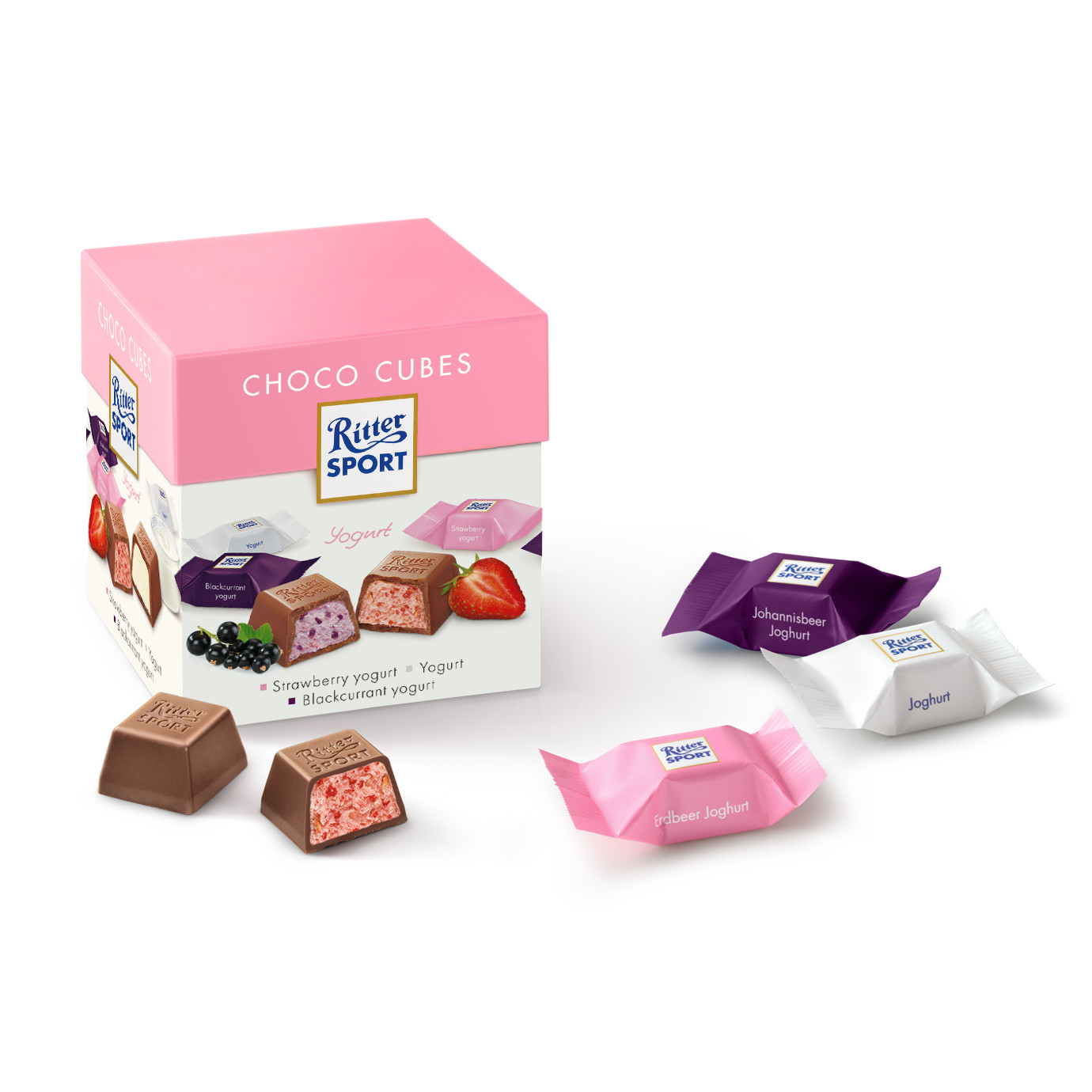 Chocolate Ritter Sport Joghurt Mix 176gr (22 viên)