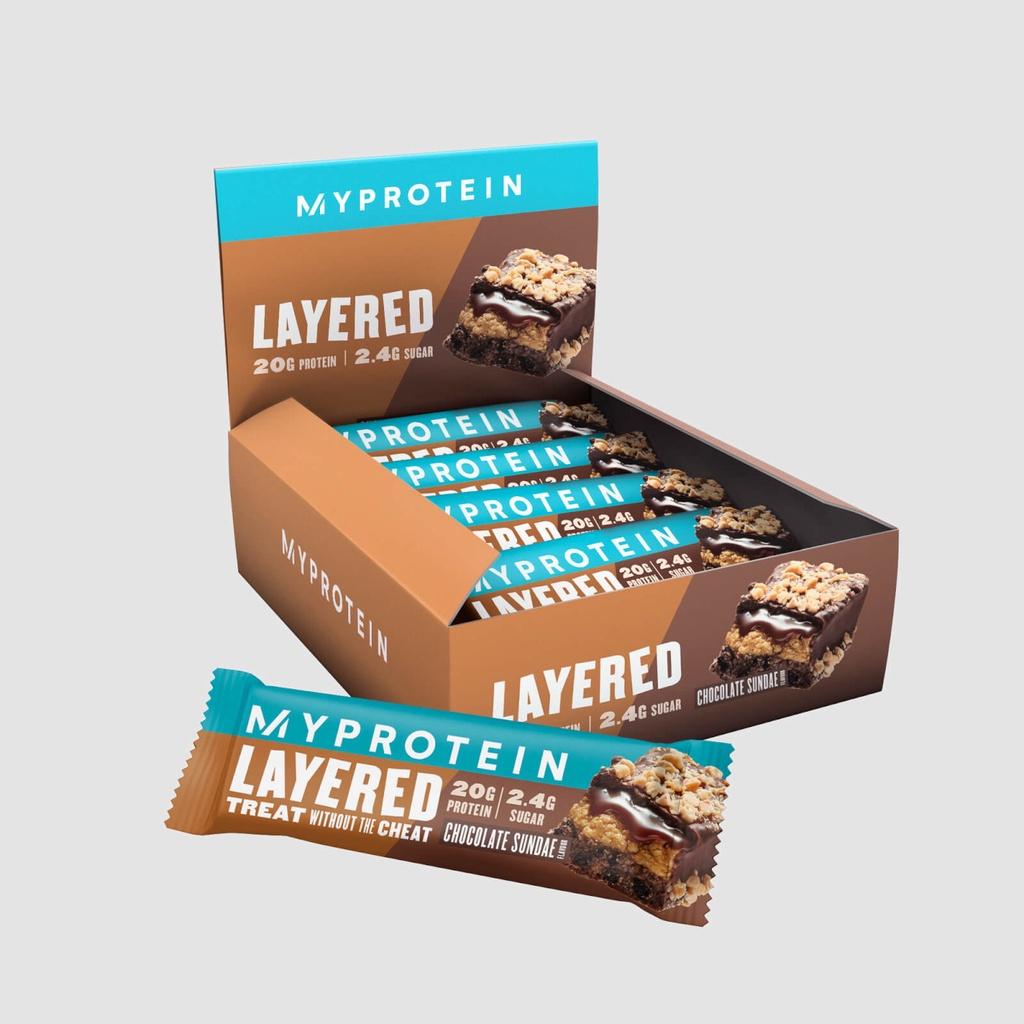 Bánh Bar Ăn Kiêng Myprotein Bar Layered Bổ Sung Protein Và Năng Lượng Tức Thì - Hộp 12 thanh