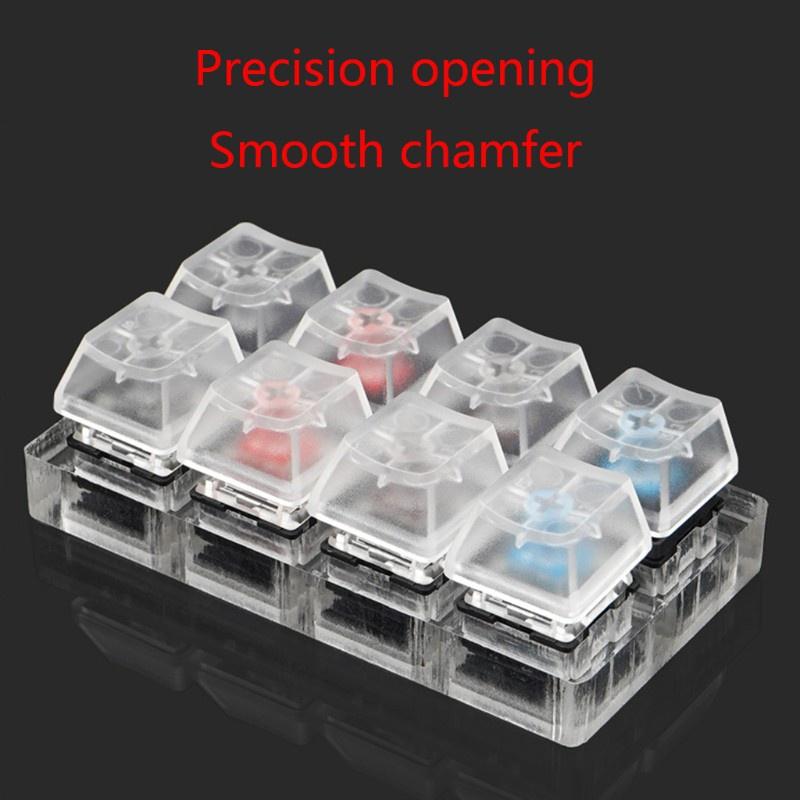 HSV 8 Key Caps Translucent Keycaps Testing Tool Cherry MX Switches Keyboard Tester Kit Clear Keycaps Sampler PCB Mechanical Keyboard