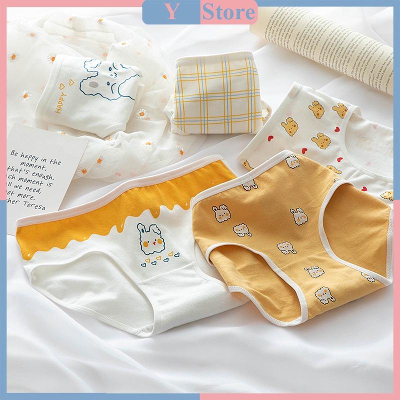 Quần lót nữ cotton giấy thỏ vàng bunny 0128