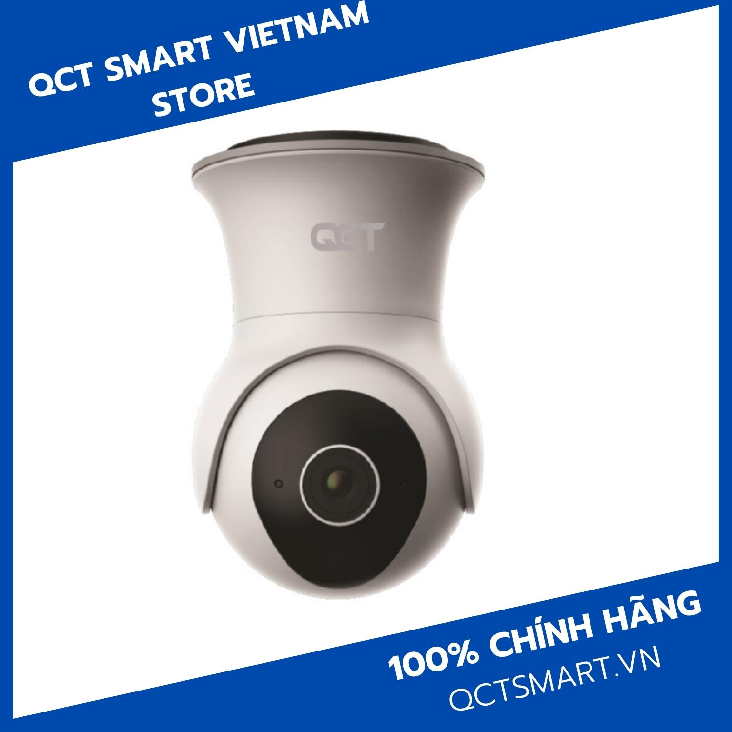 Camera ngoài trời IP xoay 360 độ QCT Gen 2 QCTRN002 Bộ nhớ trong 64GB - Hàng Nhập Khẩu