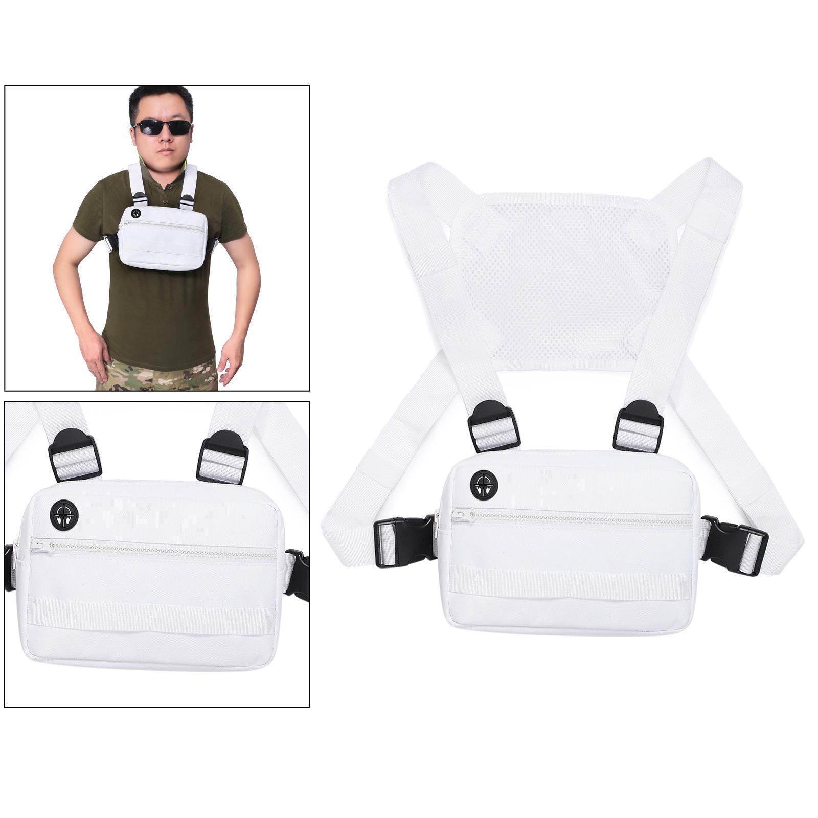 Men Chest Rig Outdoor Harness Bag Hiking Pouch Shoulder