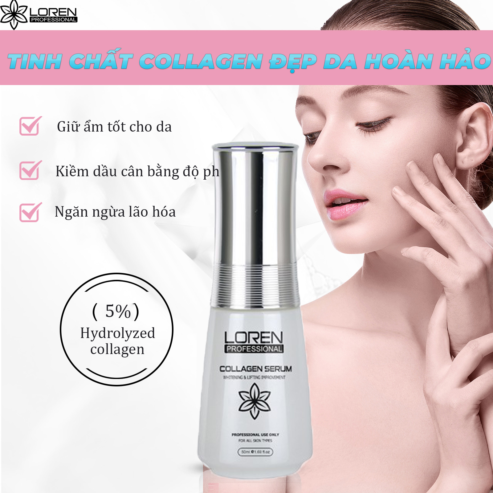 Bộ đôi kem ủ trắng Whitening Body Mask và kem dưỡng da Lavita Whitening Body toàn thân thương hiệu Loren Professional 200ml