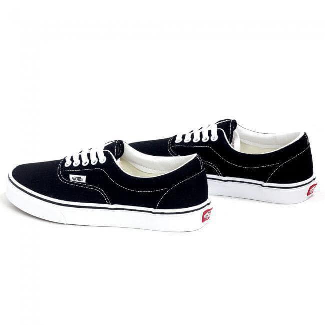 Giày Sneaker Unisex màu đen cổ điển - Unisex Vans Era Classic Black / White - VN000EWZBLK
