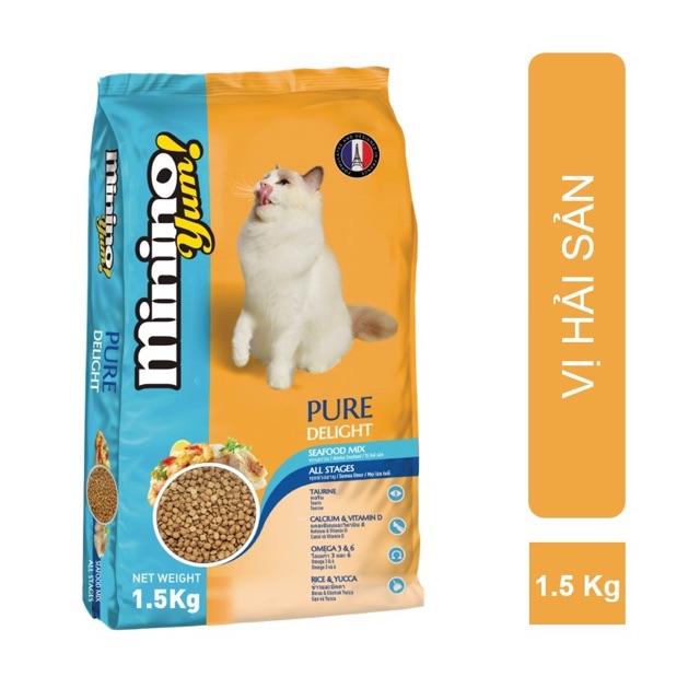 Thức ăn hạt cho mèo minino yum 1.5Kg