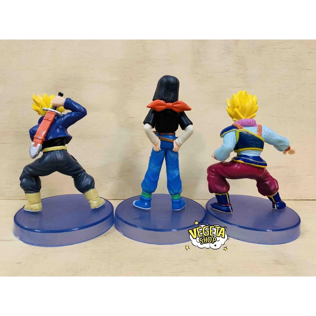 Mô hình Dragon Ball - Trunks SSJ Android Số 16 17 Songoku Goku Broly God Blue Piccolo Frieza Fide - Đế tím - Cao 10~13cm