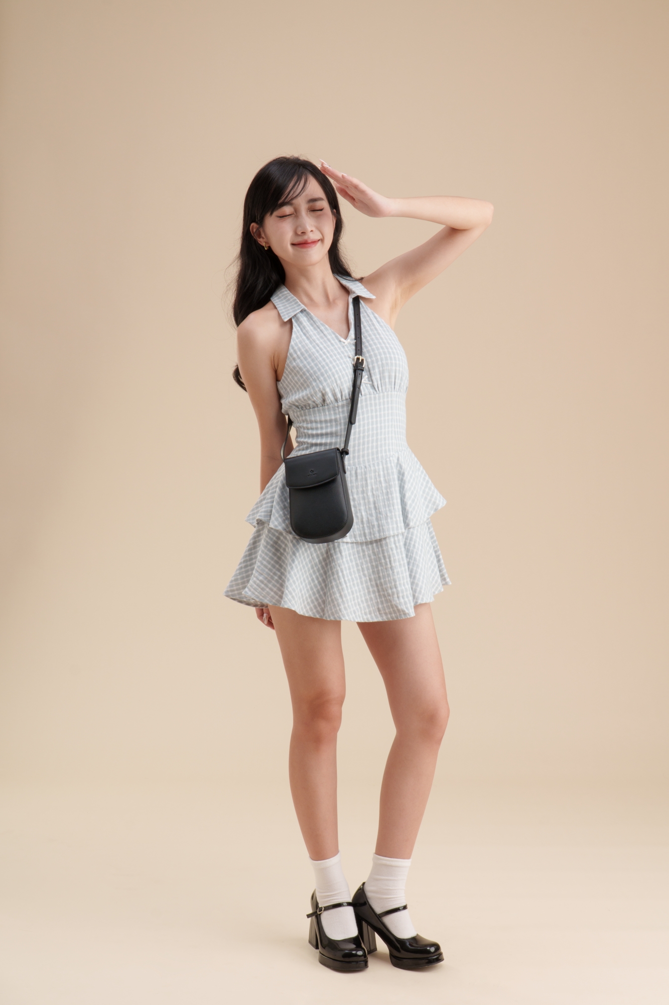 Túi Yuumy ( Thời trang nữ mini dáng đứng nắp gập thanh lịch - Túi đeo chéo da Seasand YN258 )