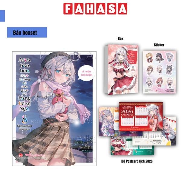 Sách - Arya Bàn Bên Thỉnh Thoảng Lại Trêu Ghẹo Tôi Bằng Tiếng Nga - Tập 8 - Bản Boxset - Tặng Kèm Boxset + Sticker + Bộ Postcard Lịch 2026