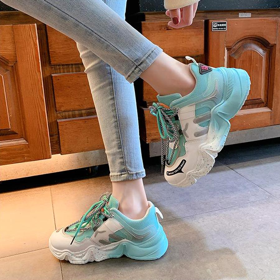GIÀY THỂ THAO ULZZANG ĐỘN ĐẾ 2 DÂY