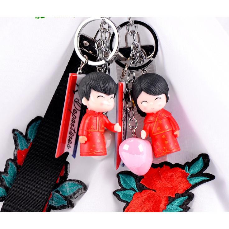 KHO-HN * Mô hình đôi cô dâu chú rể trang phục đơn giản trang trí bánh ngọt, tiểu cảnh, bonsai, DIY