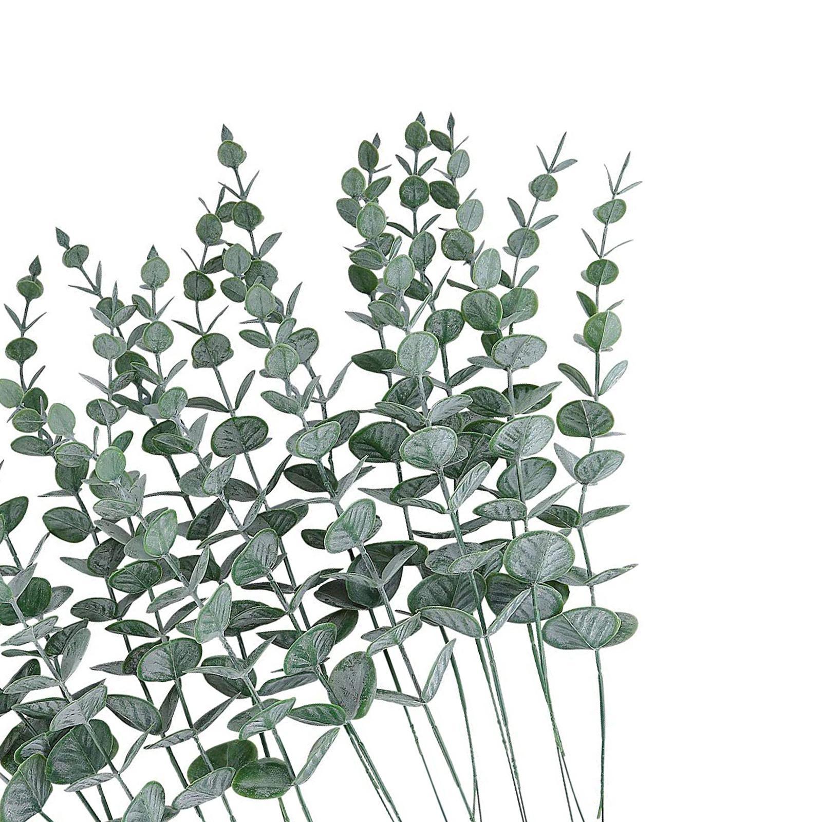 Artificial Eucalyptus Stems   Leaves for Wedding Decor 12pc