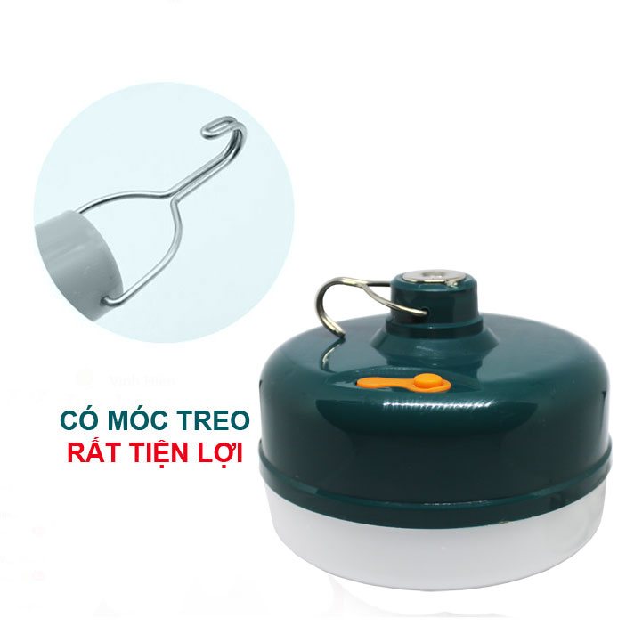 BÓNG ĐÈN TÍCH ĐIỆN 12W CÓ KÈM BỘ SẠC - CÓ MÓC TREO.