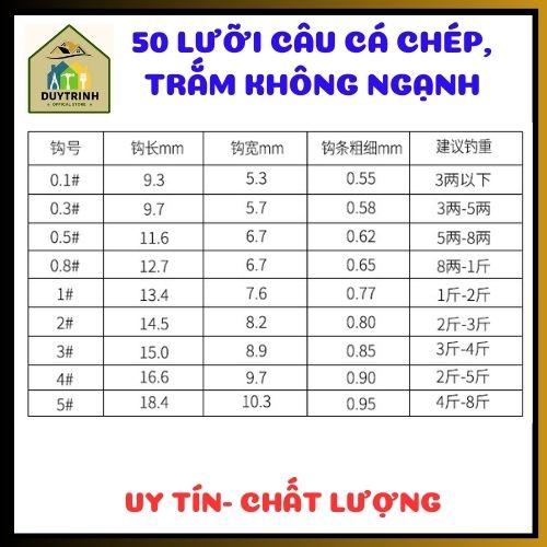 Hộp 50 móc lưỡi câu cá màu đỏ Kanto mới không có ngạnh nhật bản