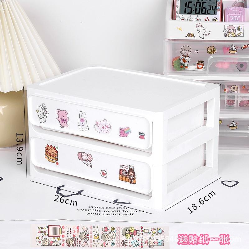 Tủ kệ đựng sách vở văn phòng phẩm + Tặng sticker decor kệ