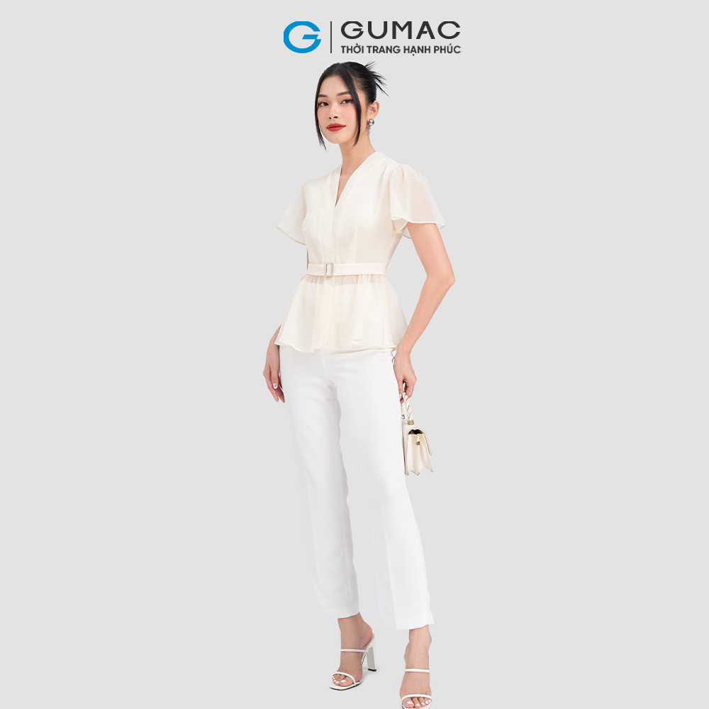 Áo peplum tay kiểu GUMAC AD03002