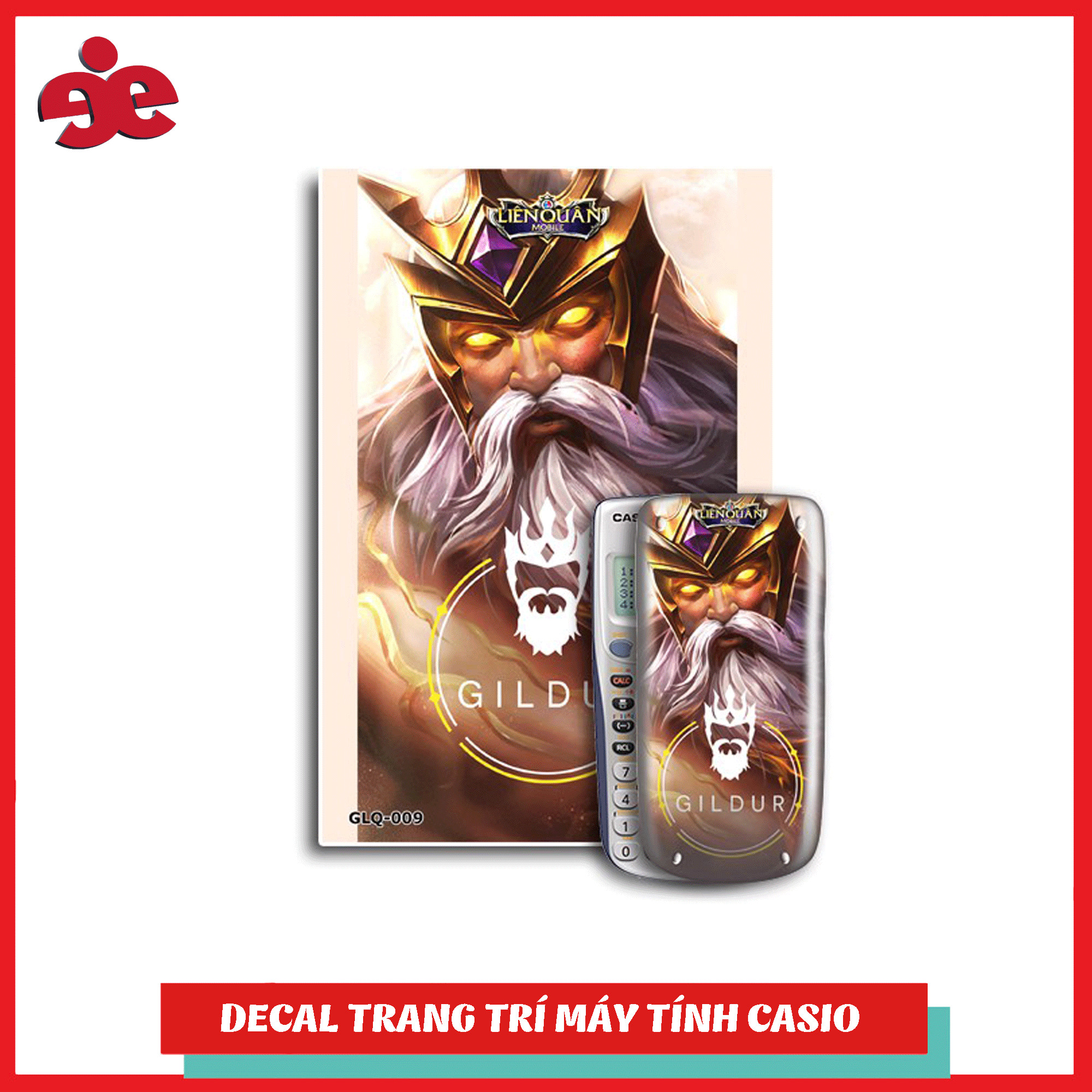 DECAL TRANG TRÍ MÁY TÍNH CASIO / VINACAL GAME LIÊN QUÂN 009